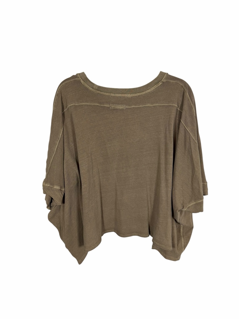 We The Free Relaxed Taupe Oversized Short Sleeve Tee - Picture 5 of 6